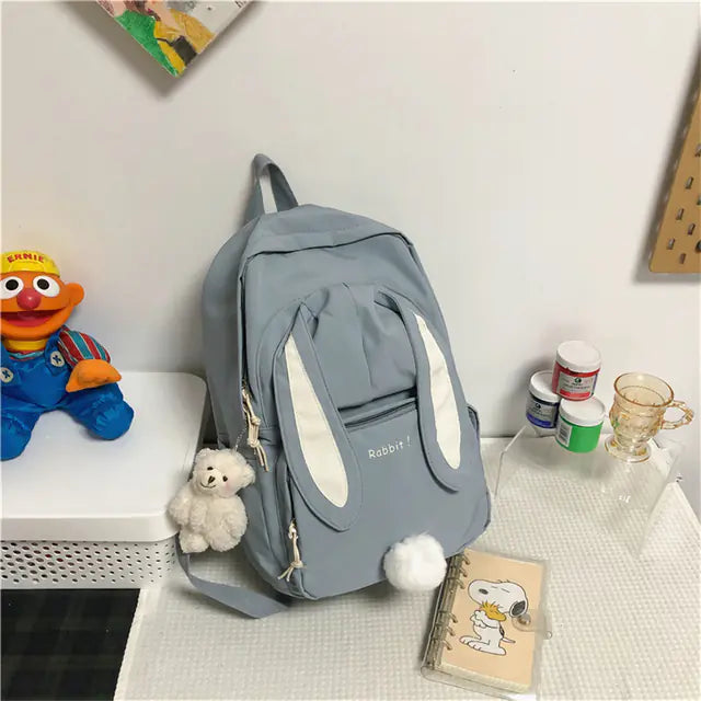 Cute Waterproof Nylon Backpack for Teen Girls, Large Capacity