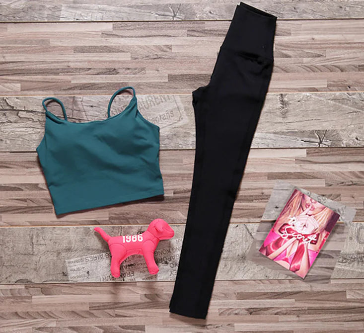 Victoria Women's Yoga Outfit - Slimming 3-Piece Set