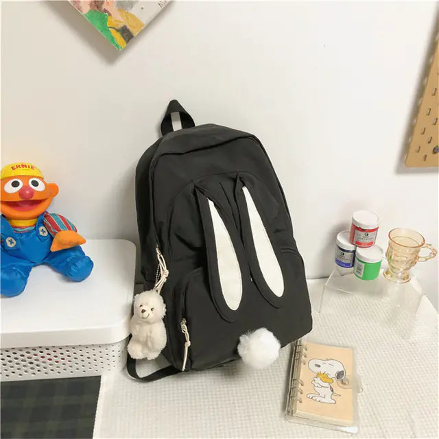 Cute Waterproof Nylon Backpack for Teen Girls, Large Capacity