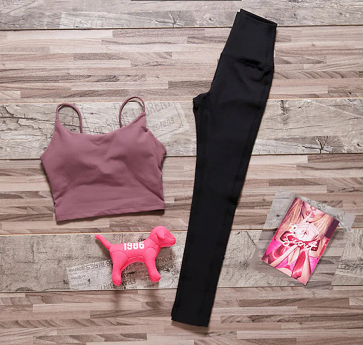 Victoria Women's Yoga Outfit - Slimming 3-Piece Set