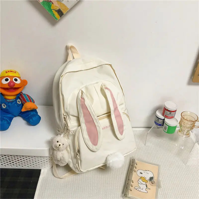 Cute Waterproof Nylon Backpack for Teen Girls, Large Capacity
